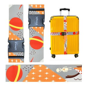 Teeoff Luggage Straps Suitcase Belts �ו��X�g���b�v�X�[�c�P�[�X�x���g�g���x���o�b�O�A�N�Z�T���[���߉\��220CM (Geometric ET- 2 Pack)