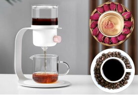 Gugrida コーヒーサーバー ドリップコーヒーサーバー ハンドドリップコーヒーサーバー お茶メーカー コーヒーポットとティーポットの2合1 耐熱、耐寒性 (White)