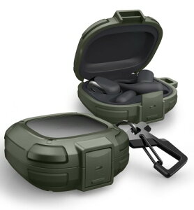 Dexnor Shokz OpenFit 2 �P�[�X �����h�~���b�N �ϏՌ� ���S�o���p�[�P�[�X �ی�J�o�[ �J���r�i���L�[�����O���N���[�i�[�L�b�g�t�� Shokz OpenFit 2 (2025�N���f��) �Ή�(�O���[��)