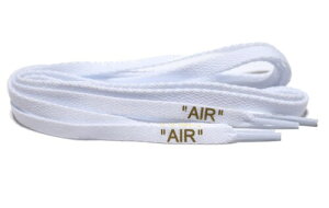 (HOOKEDON High performance Kicks) �V���[���[�XAIR �v�����g �t���b�g �V���[���[�X ���E1set 120cm 140cm 160cm �C�R �C�Ђ� ���R �X�j�[�J�[ �J�X�^�� �V���[�Y SHOELACES (�z���C�g×�S�[���h, 120cm)