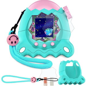 BCWXION�V���R���P�[�X�J�o�[ For Tamagotchi Paradise(���܂������p���_�C�X), �t����ʃp�l���ی�t�B���� �w�|���X�g���b�v �w��h�~ �����h�~ �y�� �ϏՌ� �h�o �S�ʕی�J�o (Jade Forest)