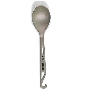 A.S.F. OUTDOOR �`�^�����X�v�[�� �g�уt�b�N�t�� 16.2cm ���[�ܕt