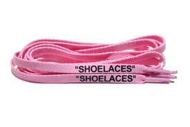 (BlackWorks) SHOELACES シューレース 左右1set 15色 120cm 140cm 160cm フラットタイプ 靴紐 平紐 スニーカーカスタム (160cm, ピンク × ブラック)