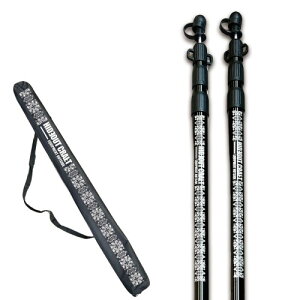 HIDEOUTCRAFT �I���W�i���y�C�Y���[�A���~�e���g�^�[�v�|�[�� ���a28mm (����89�`230cm) 3�p���i�K���� 2�{�Z�b�g �I���W�i�����[�ܕt�� ���i�K���� �ȒP �������� �񂷂��� ���b�N �X���C�h ��