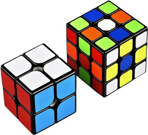 QiYi �}�W�b�N�L���[�u 2�� �Z�b�g 2x2 3x3 (2022�ŐV) Magic Cube ���� ���Z�p ���̃p�Y�� �|�b�v�h�~ (�u���b�N 2��)