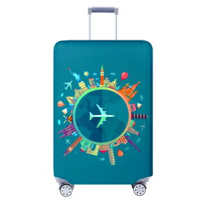 TRAVEL KIN X[cP[XpוJo[ TsaF X[cP[XJo[veN^[ 18-32C`̉וɃtBbg, h[~Ou[, S(18-21inch suitcase), t@bV