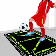 Milibess サッカートレーニングマット 大型120×80cm クリスタルベルベット×シリコン滑り止め 滑らない …