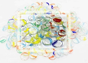 cߋX LgCY Counter { KX ͂ }[unWL [t@C]1.7`1.9cm 1܁i100jnWL Glass Counter(marble)