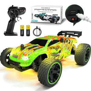 Tecnock ���W�R���J�[ �q������ ���W�R�� Type-C USB�[�d �������� �� �I�t���[�h 2.4Ghz RC�J�[ �a���� �v���[���g (�O���[������)