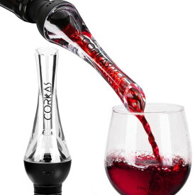 Corkas ポアラー ワインエアレーター デキャンティング 快速 エアレーション ワイン愛好家向け プレミアムワインポアラー ギフトに最適