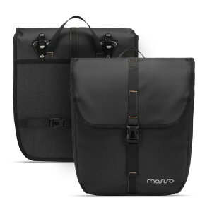 MOSISO 20L ���]�ԃp�j�A�o�b�O�A2�p�b�N �h�� ��e�� �t���b�v�t���A���[�h �}�E���e�� �T�C�N�����O ���s �ʋΗp�A���]�ԃ��A���b�N�V�[�g �ו����[�g�����N��(�u���b�N)