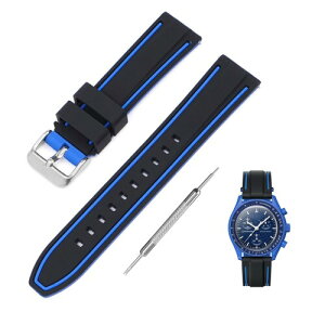 (Jumpsunfun) 20mm voh for Swatch×OMEGA Speedmaster MoonSwatch XEHb`ƃIKpVRvxg Quick Release Ht ubNEu[C