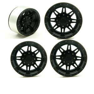 ���W�R�� �J�[ 2.2�C���` �g���� ����30mm �C���^�[�i�� �r�[�h���b�N�z�C�[�� Internal Beadlock Wheels (4��, �u���b�N)