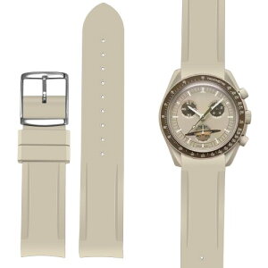 (Korlexchi) �r���v�o���h, �V���R��, Moonswatch�Ή�, Omega X Swatch�Ή�, Speedmaster�Ή�, �j�����p�x���g, 20mm�X�g���b�v, �h��, �\�t�g, �E�H�b�`�A�N�Z�T���[(�_�[�N�O���[)