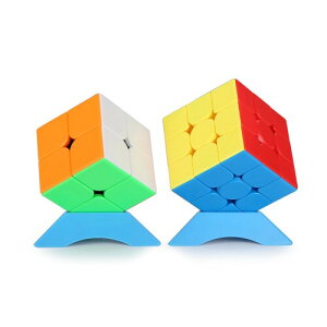 �}�W�b�N�L���[�u 4x4x4 3x3x3 2x2x2 ���� ���킢�� ��]�X���[�Y ���芴 �m��ߋ� Magic Cube ���̃p�Y�� �m��ߋ� �q�� �V�l EDC �������� (2�Z�b�g)