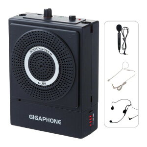 L}CN ^g GIGAPHONE G300 40W Portable & Compact Loud Voice Amplifier with Microphones ubN