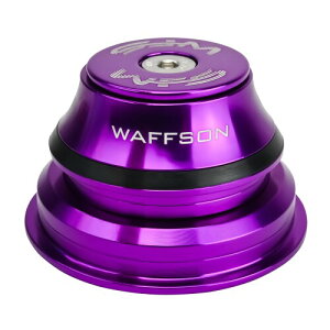 WFS HY875 1-1/8 to 1-1/2 Tapered Semi-Integrated Headset Set for Tapered Head Tubes - CNC Aluminum Alloy, Threadless, Sealed Bearings for Mountain Bike, City, Road Bikes, MTB & BMX, Purple