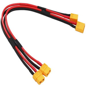 Maihuijia 2pcs XT60 ̃IX̃vO RlN^[ւ XT60 ̃X̃vO RlN^[A30cm VR[ P[u 14AWG tĂ (XT60)