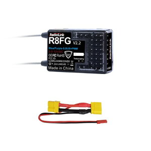 Radiolink R8FG 2.4Ghz V2.2 3ms �x�� 8 �`�����l�� �W���C����M�@�A�d���e�����g���[�A�h�� RX RC �N���[���[�ԃ{�[�g ���W�I �R���g ���[���[�p�ARC8X/RC6GS V3/RC4GS V3/RC6GS V2/RC4GS V2/T8FB/T8S�K��