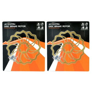 ALLIGATOR Brake STARLITE MTB Road Bike Disc Brake Rotor 180mm, 2PCS, Ti Gold, AR2400