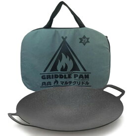 SESE 鉄板 マルチグリドル 29cm クッションバック付き キャンプやアウトドアで大活躍