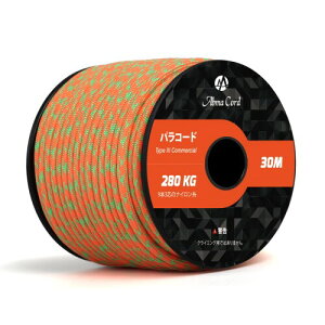 Abma Cord �p���R�[�h 4mm 9�c �p���V���[�g�R�[�h �K�C���[�v �ω׏d280kg �e���g���[�v �T�o�C�o�� �A�N�Z�T���[����p�i30m/���� # �l�I���I�����W���O���[���j