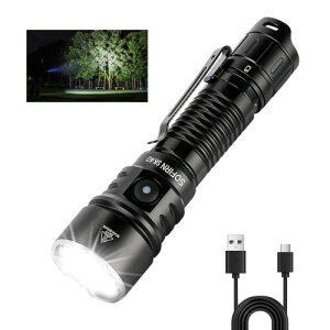 sofirn SK40 ���͉����d�� ���P�x �t���b�V�����C�g 3200���[���� �ő�Ǝˋ���580M �f���A���X�C�b�` USBC�[�d�� �|�P�b�g�N���b�v IP68�h�� ���ϋv�� �h�� �A�E�g�h�A�p ��d�΍� �L�����v ��