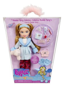 Bratz Slumber Party - Cloe Fashion Doll - With 2 Sets of Pyjamas, Plush Animal and Accessories - Suitable for Kids and Collectors