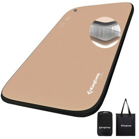 KingCamp エアーマット キャンプ インフレーターマット セミダブル 耐荷重500KG 高弾力 TPU生地 騒音なし 快適な睡眠 キャンプマット 車中泊 防災用 エアーバッグ付き