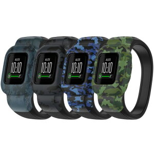 Garmin vivofit jr.3 �݊��o���h Garmin vivofit jr.3 ��p �\�t�g�V���R�[�� �I�[���C�������o�b�N���X�݌v 4�F�Z�b�g (Small 5.5-7.5 inch)