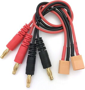 FLY RC 2�{ XT30�I�X�v���O�R�l�N�^�A�_�v�^�[��30cm 16awg�P�[�u�����C����4mm4.0mm�o�i�i�v���O�R�l�N�^�A�_�v�^�[�ɕϊ�����