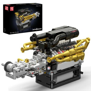 Mould King 10224 V12�G���W�� �r���f�B���O�u���b�N 974�s�[�X ���J�[�G���W�����f�� STEM����Ή� DIY�H�w�L�b�g 8�Έȏ� �q��/��l���� �M�t�g