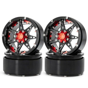 2.2 �C���`�C���^�[�i�� �r�[�h���b�N�����O�z�C�[�� �^�C���C���i�[ Internal Beadlock Wheels Hub ���W�R�� �J�[ Wraith 90018�� RC Crawler 24�� (���b�h�ƃu���b�N, 4��)