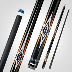 CRICAL カーボンファイバープールキュースティック 58インチ ビリヤードキュースティック プロフェッショナル低偏向プールスティック 3/8×8ピンジョイントと12.5mmチップ付き