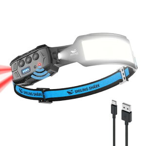 Smiling Shark wbhCg, USB[d 7{PxƖ 5000 mAh Ԏgp lZT[t IPX4h ho ނ oR U d Lv  ЊQ d œK