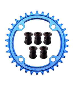 Jgbike ���E���h�I�[�o���`�F�[�������O 104mm BCD chainring 30T 32T 34T 36T 38T 8 9 10 11 12�X�s�[�h MTB XC�g���C��e-�o�C�N�t�@�b�g�o�C�N�}�E���e���o�C�N�p�i���[���C�h�V���O���`�F�[�������O