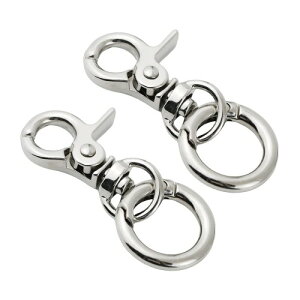 (FUSSED) 2�� ���o�[�i�X�J�� ��]�� �L�[�z���_�[ ��] �X�i�b�v�t�b�N ���z�N���b�v �X�v���b�g�L�[�����O ��]�t�b�N �o�b�O�p�C���u�X�^�[�o�b�N���H�|�i�A�N�Z�T���[ (�V���o�[)