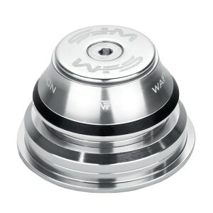 WFS HY875 Semi-Integrated Tapered Headset 1-1/8 to 1.5 - CNC Alloy, Sealed Bearings, 15.4mm Top Cone, Includes Top Cap and Starnut, Silver