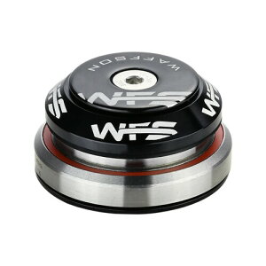 WFS HY638 Integrated Headset 1-1/8 to 1.5 Tapered - CNC Alloy, Sealed Bearings, 7.8mm Top Cone, Includes Top Cap and Starnut, Black