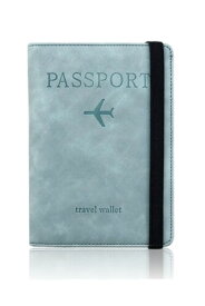 (YFFSFDC) パスポートケース スキミング防止 パスポートカバー ホルダー トラベルウォレット パスポートカードケース 多機能収納ポケット 国内海外旅行用品 海外出張 海外旅行（ライトブ