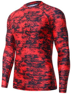 HUGE SPORTS bVK[h  SʃfW^ Y (Pixel Red,2XL)