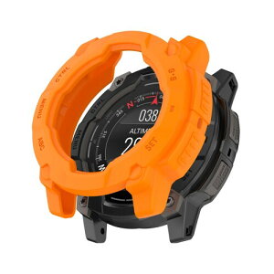 �K�[�~�� Instinct3 AMOLED �p �V���R���P�[�X 50mm �Ή� �J�o�[ �ϏՌ����b�V���\�� �����y�� ��ʕی�t�B�����Ȃ��i�h��/�h�o/�X�|�[�c/����p�j(�I�����W)