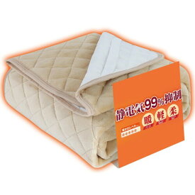 敷きパッド セミダブル 冬しきぱっと ベッドパッド あったか ベッドシーツ マイクロファイバー 洗える ベージュ 120×200cm ぽか暖 HOME COCCI