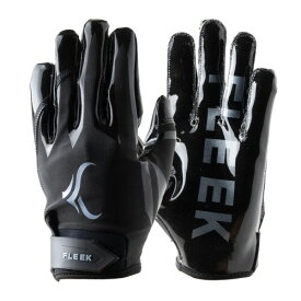FLEEK EXTRA-FIT GLOVES 2.0 ブラック・クリスタル アメリカンフットボール 進化グリップ 高フィット感 アメリカンフットボール用 黒黒 (XL)