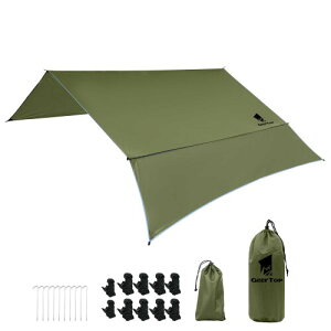 Geer Top �^�[�v �h�� �L�����v �V�� ��^ ���O���̃T�C�h�V�[�g�t�� PU3000mm ���悯 �J�悯 �y�� �ϋv ���O���J�b�g �ՔM �A�E�g�h�A �s�N�j�b�N ���� �ϐ� �Ԓ��� �ނ�