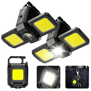 Ginhkok COB���C�g �J���r�i led ���O �[�d����Ɠ���USB Type-C 3�� �~�jLED ���[�N������ ���^ ��Ɨp �����P�x 1000���[���� 5�̃��C�g���[�h �}�O�l�b�g����/�O�r���t���\/IPX4�h��/��