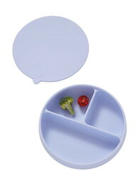 コニーEasyFeedシリコンプレートひっくり返らない プラチナシリコン食器 吸盤付き お食事 BLW 赤ちゃん主導の離乳食 ベビー食器 (Lavender Blue、ラベンダーブルー)