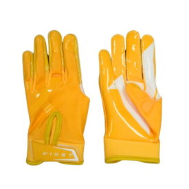 VIXST Football Gloves "G2",アメフト,グローブ,ビクスト,キャッチ,ブロック,グリップ,アメリカンフットボール (YELLOW, XL)