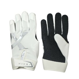 ビクスト RainGloves レイングローブ アメフトグローブ 雨の日 滑らない 汗対策 (WHITE, XL)