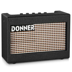 Donner エレキギターアンプ ミニアンプ 3W 卓上 3バンドEQ搭載 木製 コンパクト 軽量 自宅練習 豊かな音 アダプター付 M-3